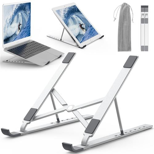 Support  Ordinateur  Portable ( MacBook, dell , hp…. ), Cheflaud Stand Laptop PC Portable Ventilé en Aluminium