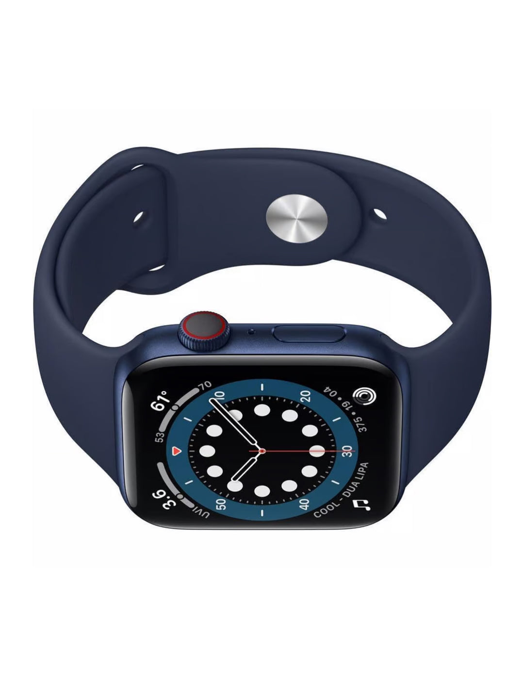 Apple Watch Series 6 (2020) GPS + Cellular 44 mm - Bleu Aluminium - Bracelet Sport Bleu