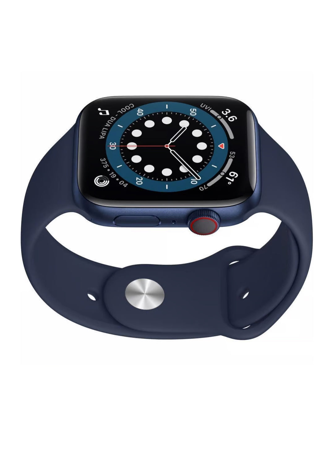 Apple Watch Series 6 (2020) GPS + Cellular 44 mm - Bleu Aluminium - Bracelet Sport Bleu